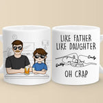 Custom Name Funny Father Daughter Gifts - Personalized Mugs