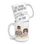 Custom Name Funny Father Daughter Gifts - Personalized Mugs