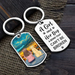Custom Name Girl and Dog Bond Gifts - Personalized Keychain