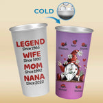 Custom Name Family Role Gifts for Mom - Personalized Aluminum Changing Color Cup