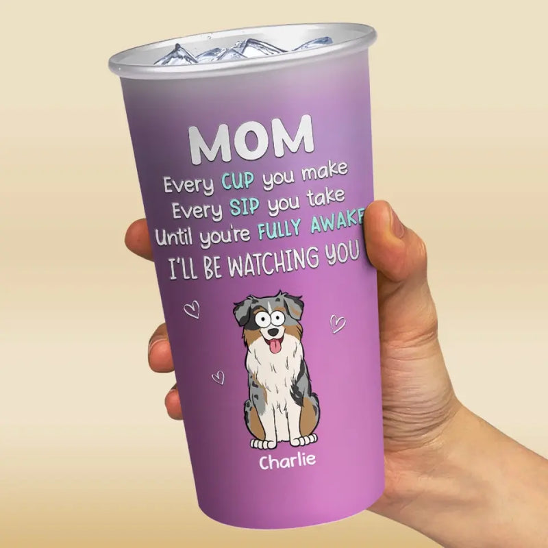 Custom Name Dog Mom Gifts - Personalized Aluminum Changing Color Cup