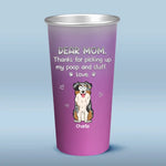 Custom Dog Mom Gifts With Pet Name - Personalized Aluminum Changing Color Cup
