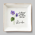Custom Name Friendship Gifts for Best Friend - Personalized Jewelry Dish