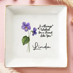 Custom Name Friendship Gifts for Best Friend - Personalized Jewelry Dish