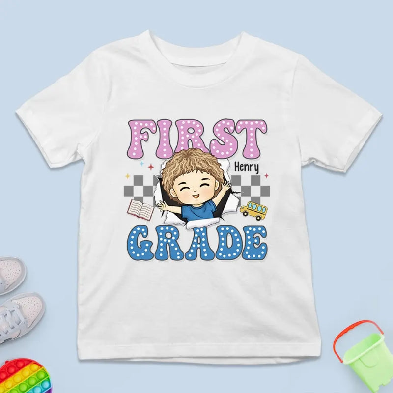 Custom Name First Grade School Gifts for Boys - Personalized Apparel