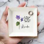 Custom Name Friendship Gifts for Best Friend - Personalized Jewelry Dish