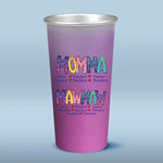 Custom Name First Mom Now Grandma Gifts - Personalized Aluminum Changing Color Cup