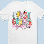 Custom Name First Grade School Gifts for Kids - Personalized Apparel