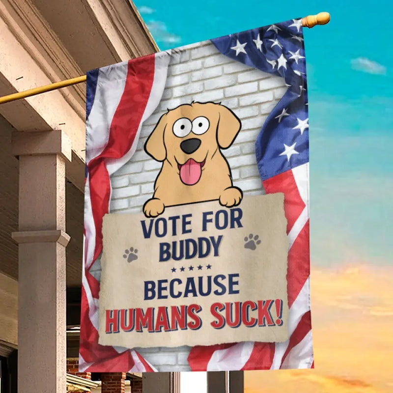 Funny Dog Election Gifts for Dog Lovers - Flag