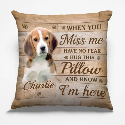 Custom Name Pet Memorial Gifts for Dog Lovers - Personalized Pillow