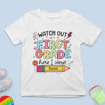 Custom Name First Grade Back to School Gifts for Kids - Personalized Apparel