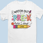 Custom Name First Grade Back to School Gifts for Kids - Personalized Apparel