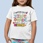 Custom Name First Grade Back to School Gifts for Kids - Personalized Apparel