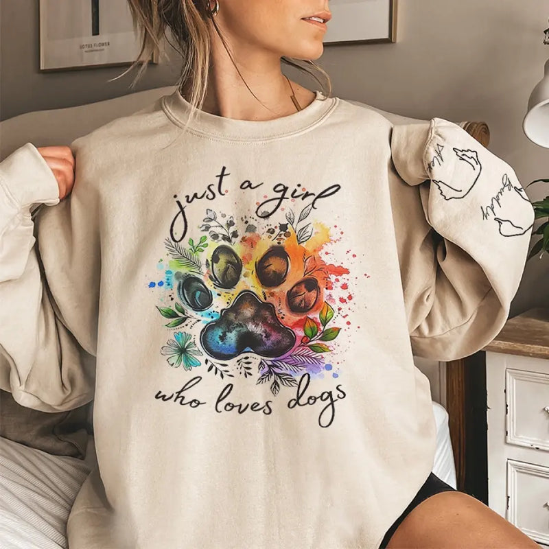 Custom Name Dog Lover Gifts for Women - Personalized Sweater