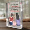 Thank You For Being My Sister - Bestie Personalized Custom Rectangle Shaped Acrylic Plaque - Gift For Best Friends, BFF, Sisters