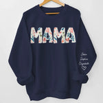 Custom Name Mama Gifts for Mom - Personalized Sweater