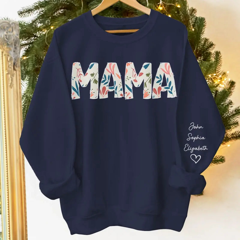 Custom Name Mama Gifts for Mom - Personalized Sweater