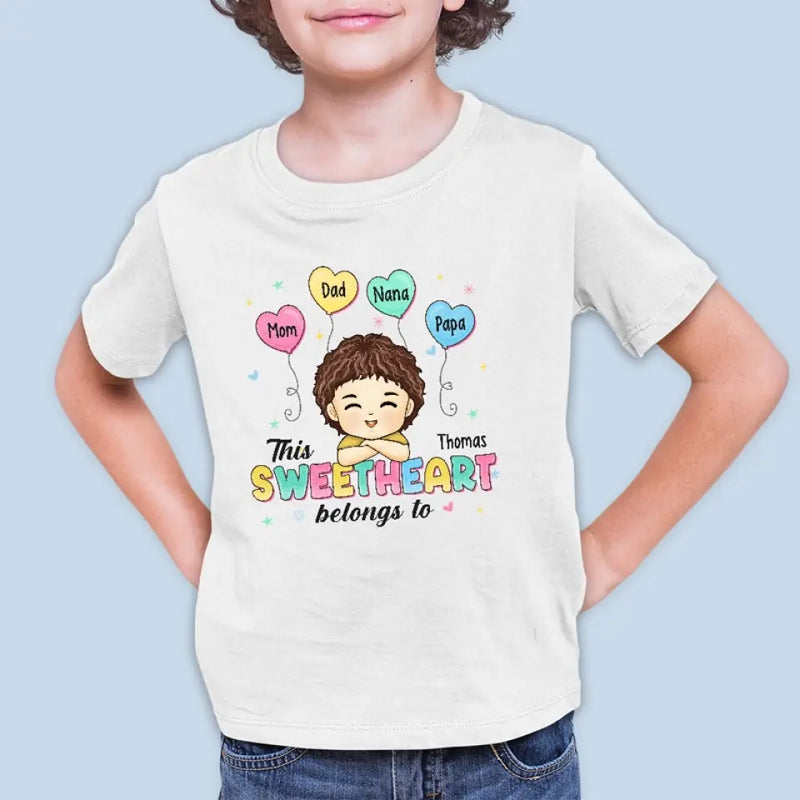 Custom Name Sweetheart Family Gifts for Kids - Personalized Apparel