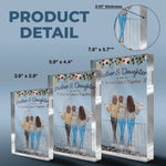 Custom Name Mother and Daughters Gifts - Personalized Shaped Acrylic Plaque