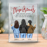 Custom Name Long Distance Friendship Gifts for Women - Personalized Shaped Acrylic Plaque