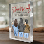 Custom Name Long Distance Friendship Gifts for Women - Personalized Shaped Acrylic Plaque