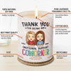 Thank You For Being My Unpaid Therapist - Bestie Personalized Custom Smokeless Scented Candle - Gift For Best Friends, BFF, Sisters