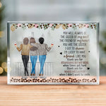 Custom Name Sister Friendship Gifts for Women - Personalized Shaped Acrylic Plaque