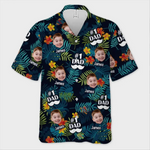Custom Photo Gifts for Dad - Personalized Hawaiian Shirt