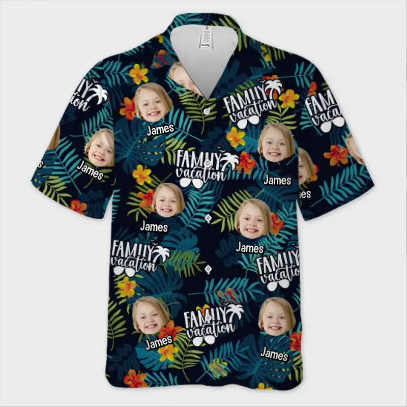 Custom Photo We Know Summer Is The Height Of Being Alive - Family Personalized Custom Unisex Tropical Hawaiian Aloha Shirt - Summer Vacation Gift, Gift For Family Members