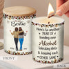 Our Friendship Is Like This Candle - Bestie Personalized Custom Smokeless Scented Candle - Gift For Best Friends, BFF, Sisters