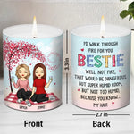Custom Name Bestie Friendship Gifts for Women - Personalized Scented Candle