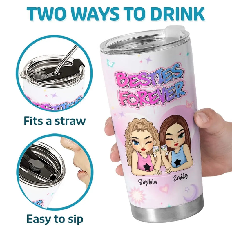 Custom Name Best Friends Gifts - Personalized Tumbler