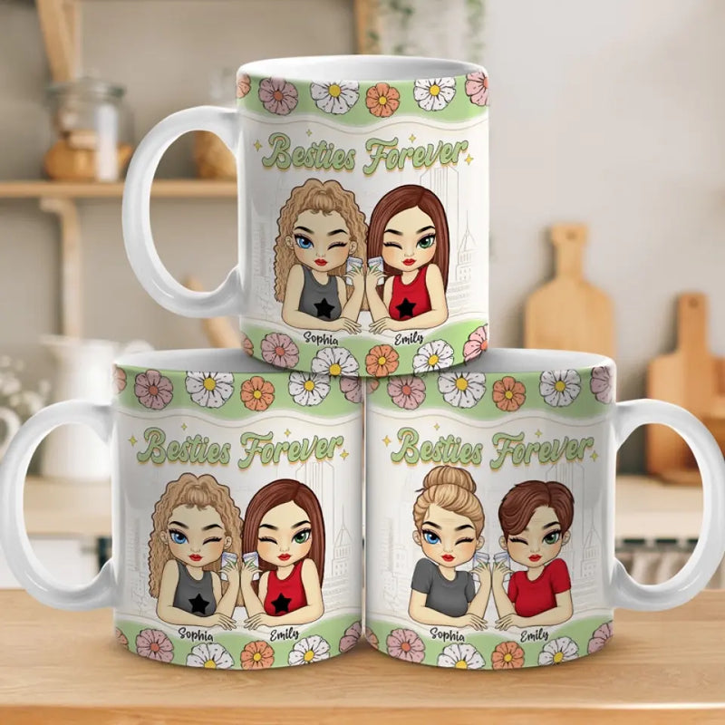 Custom Name Best Friend Gifts for Women - Personalized Mugs