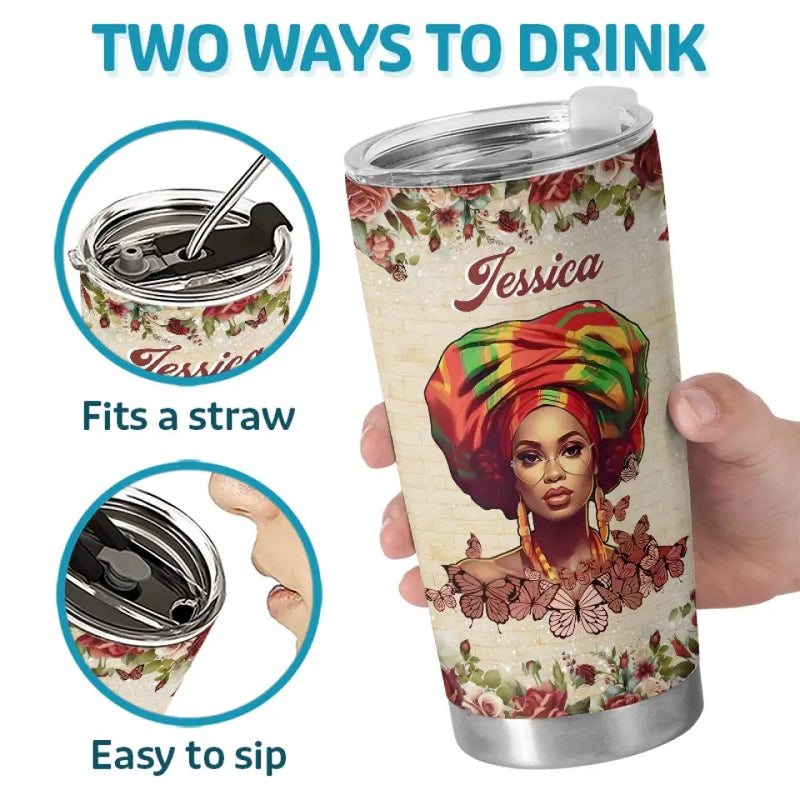 Custom Name Christian Affirmation Gifts for Women - Personalized Tumbler