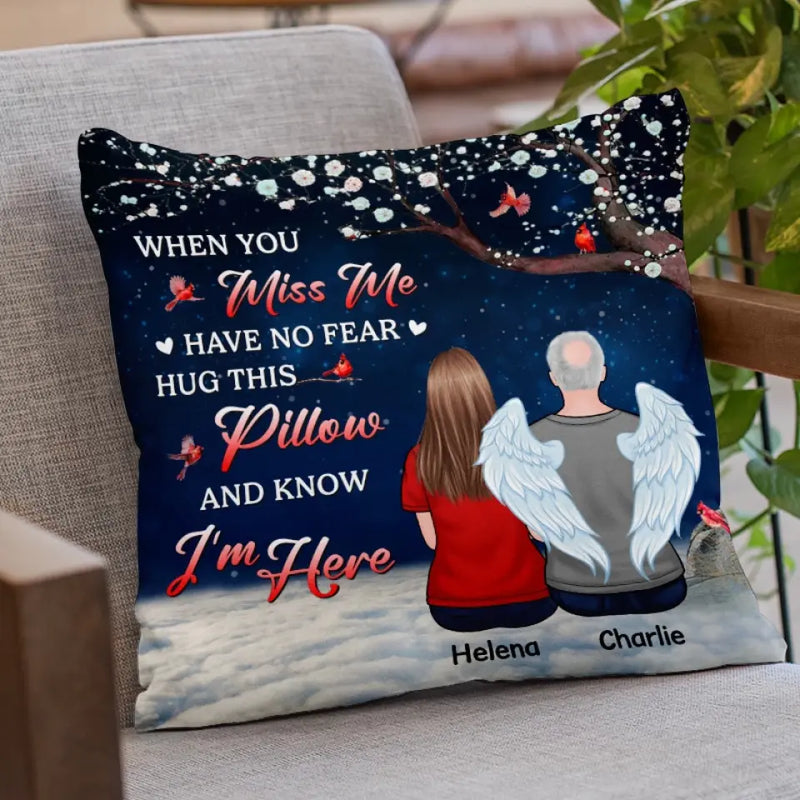 Custom Name Memorial Angel Remembrance - Personalized Pillow