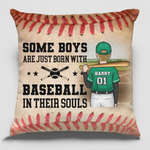 Custom Name Baseball Gifts for Boys - Personalized Pillow