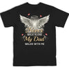 Custom Photo Never Walk Alone - Memorial Personalized Custom Back And Front Printed Unisex T-shirt - Sympathy Gift For Family Members