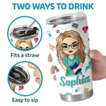 Custom Name Nurse Gifts for Women - Personalized Tumbler