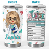 Nursing Is A Work Of Heart - Nurse Personalized Custom Tumbler - Appreciation, Thank You Gift, Nurse Life