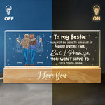Custom Name Best Friend Gifts for Women - Personalized Acrylic Letters Night Light