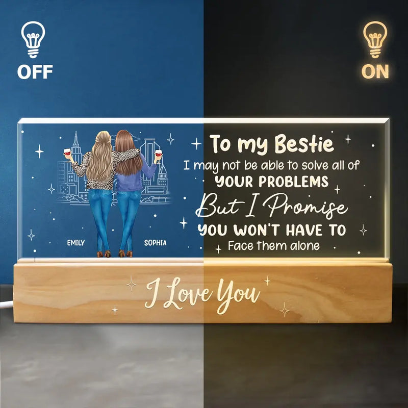 Custom Name Best Friend Gifts for Women - Personalized Acrylic Letters Night Light