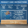 I Promise You Won't Have To Face Your Problems Alone - Bestie Personalized Custom Acrylic Letters 3D LED Night Light - Gift For Best Friends, BFF, Sisters