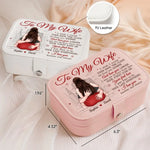 Custom Name Romantic Wife Gifts - Personalized Jewelry Case