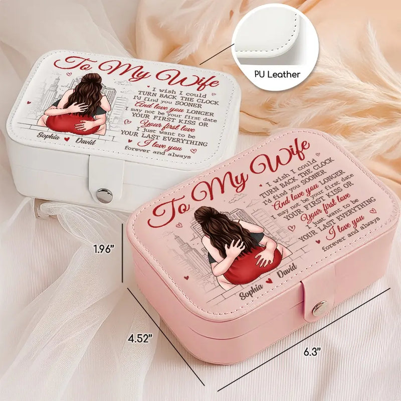 Custom Name Romantic Wife Gifts - Personalized Jewelry Case