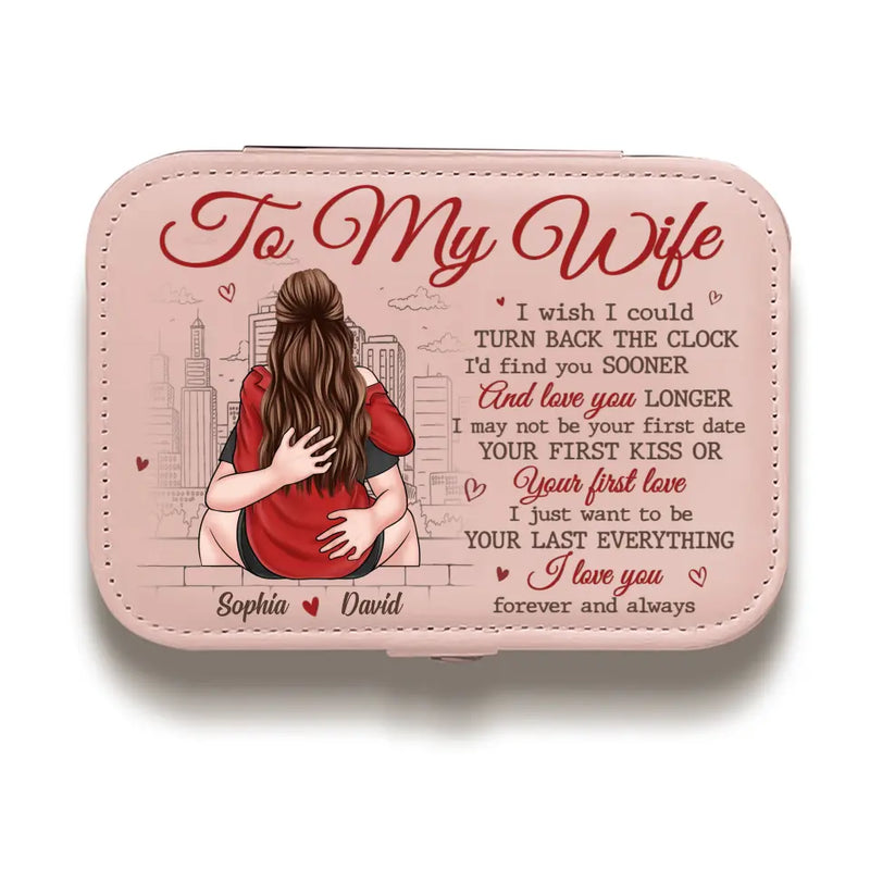 Custom Name Romantic Wife Gifts - Personalized Jewelry Case