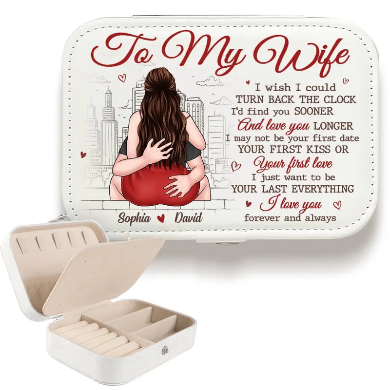 Custom Name Romantic Wife Gifts - Personalized Jewelry Case