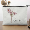 Friendship Multiplies The Good Of Life - Bestie Personalized Custom Cosmetic Bag - Gift For Best Friends, BFF, Sisters