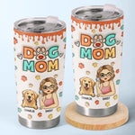 Custom Name Dog Mom Gifts for Dog Lovers - Personalized Tumbler