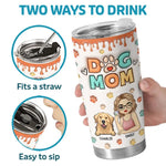 Custom Name Dog Mom Gifts for Dog Lovers - Personalized Tumbler