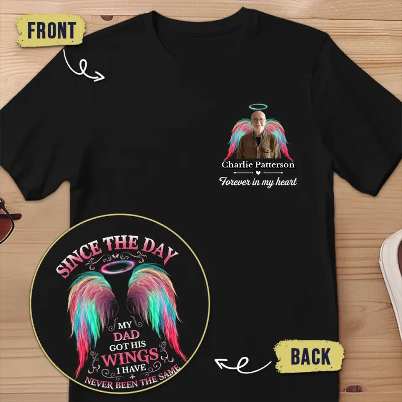 Custom Photo Memorial Mom Gifts - Personalized Apparel Back And Front Printed